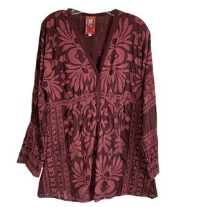Johnny Was Embroidered Blouse - Size Medium